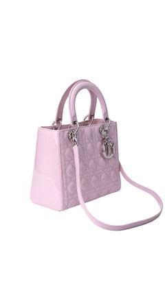 Dior Lady Dior Shoulder Bag Medium - Pink