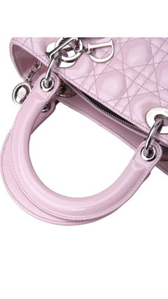 Dior Lady Dior Shoulder Bag Medium - Pink