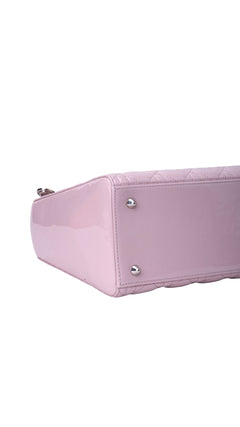 Dior Lady Dior Shoulder Bag Medium - Pink