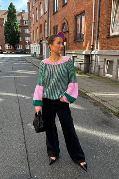 Liana Knit Sweater - Green Bubblegum