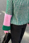 Liana Knit Sweater - Green Bubblegum
