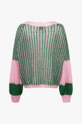 Liana Knit Sweater - Green Bubblegum
