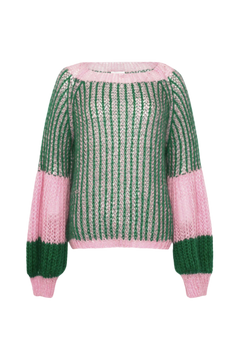 Liana Knit Sweater - Green Bubblegum
