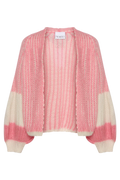 Liana Knit Cardigan - White/Rose