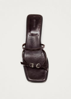 Liko Leather Sandals - Rift Dark Brown