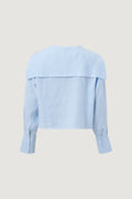 Linen Sailor Shirt - Light Blue