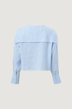 Linen Sailor Shirt - Light Blue