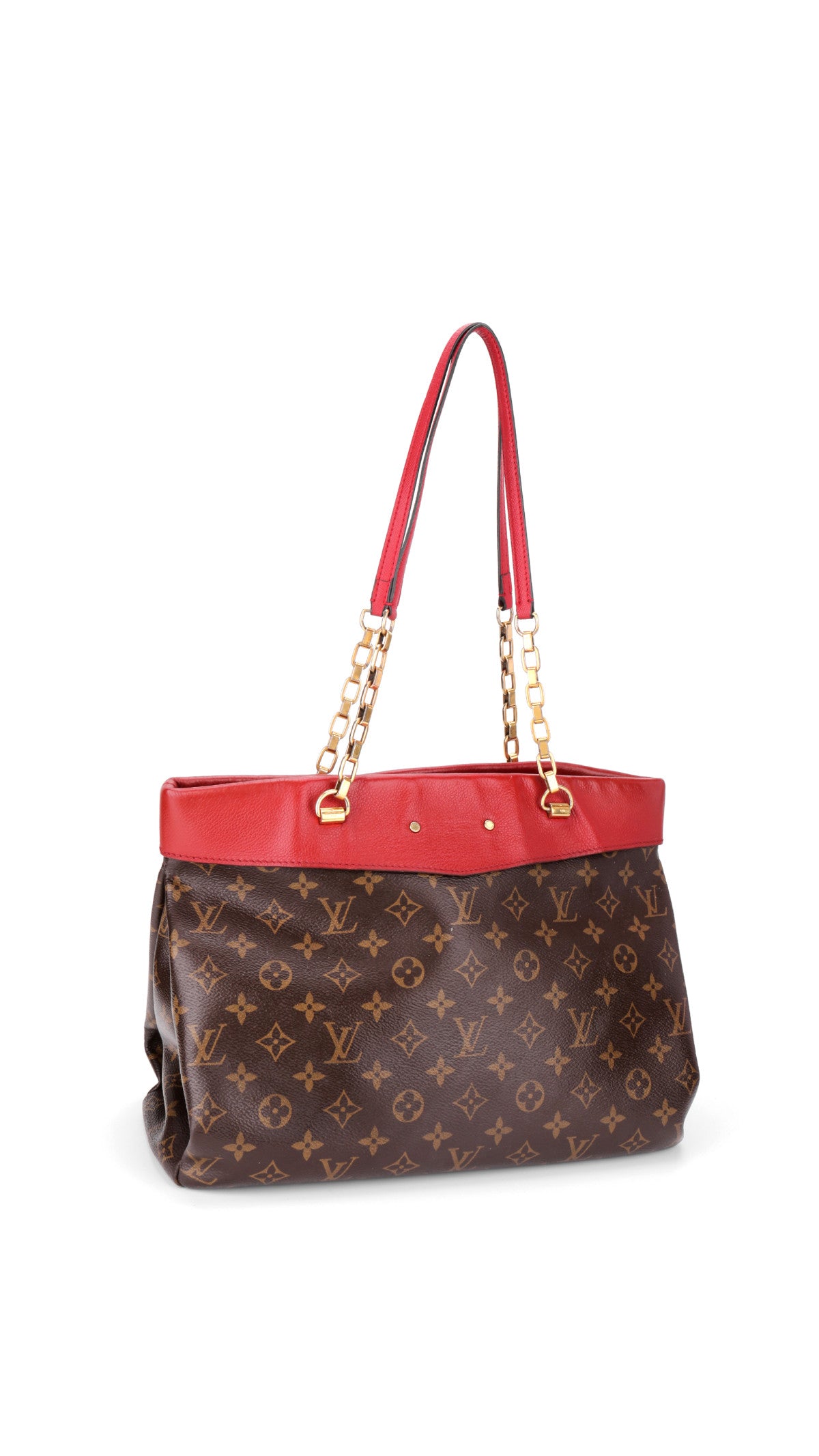 Louis Vuitton Cerise Monogram Chain Shopper Bag - Brown
