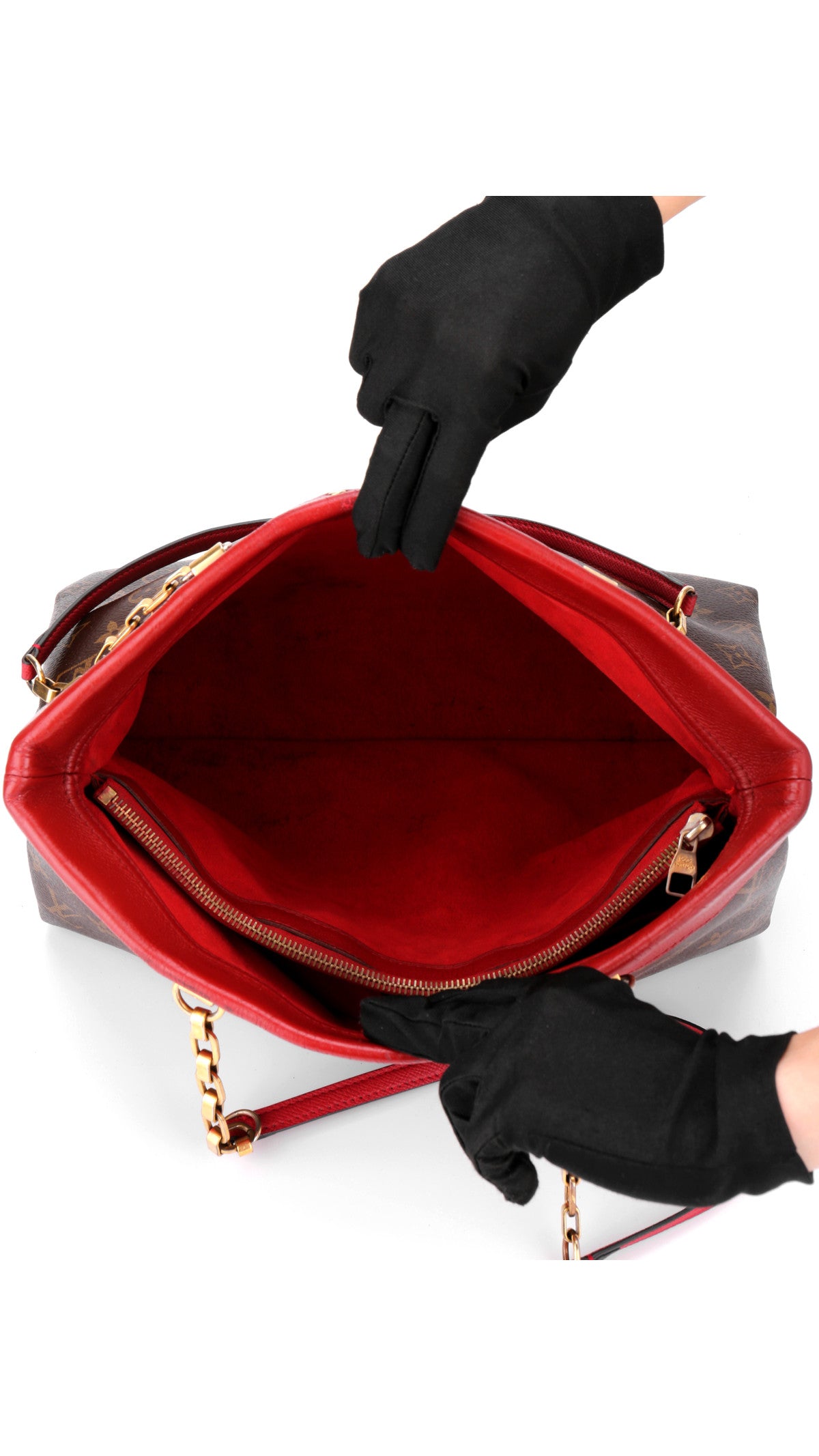 Louis Vuitton Cerise Monogram Chain Shopper Bag - Brown