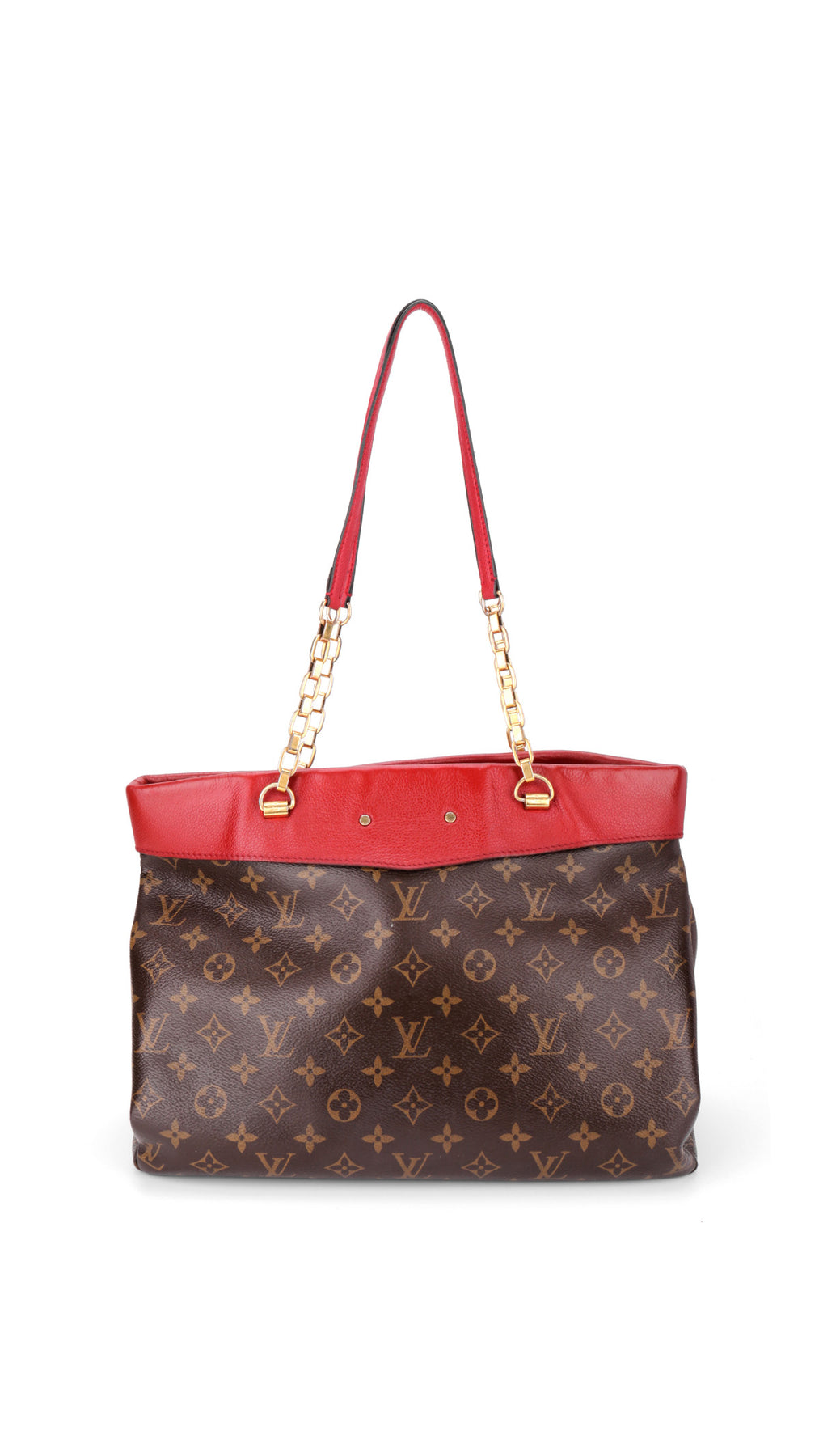 Louis Vuitton Cerise Monogram Chain Shopper Bag - Brown