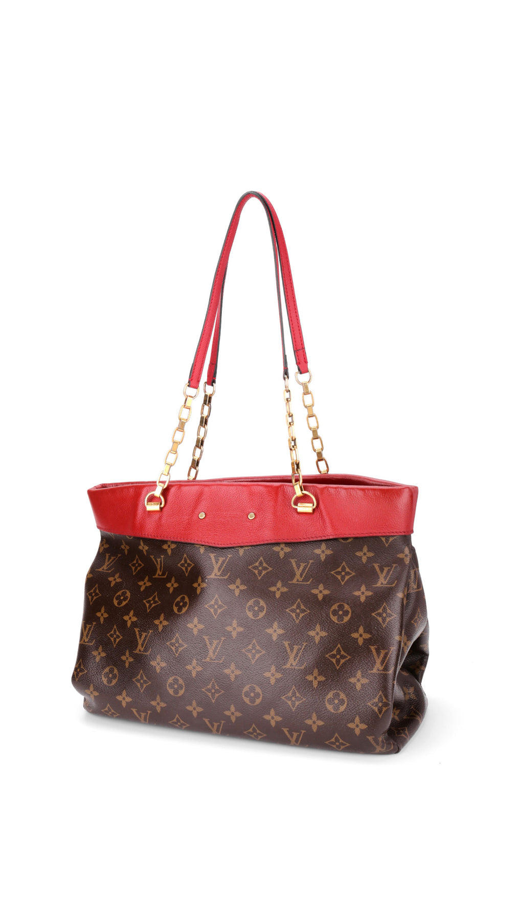 Louis Vuitton Cerise Monogram Chain Shopper Bag - Brown