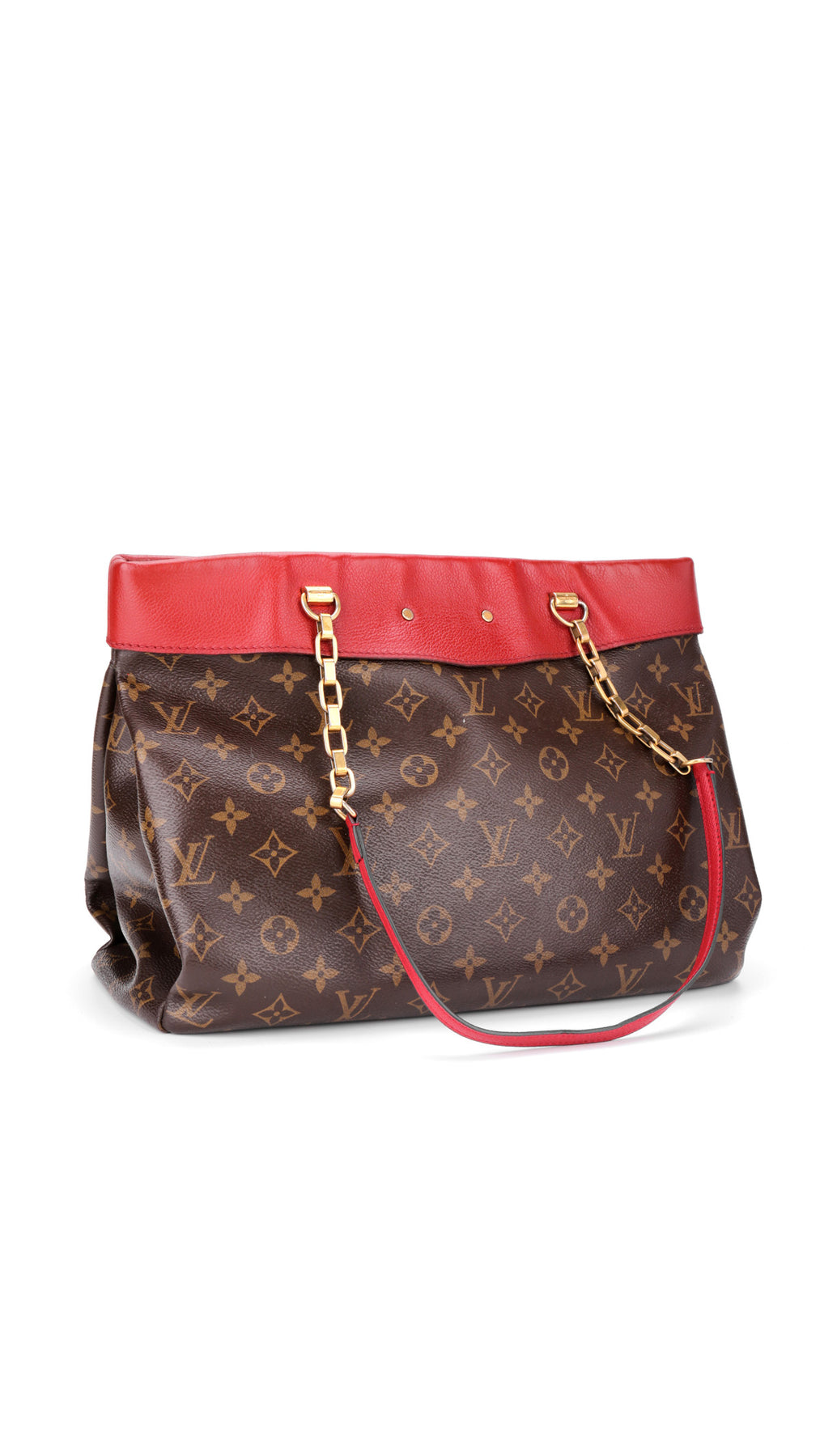 Louis Vuitton Cerise Monogram Chain Shopper Bag - Brown