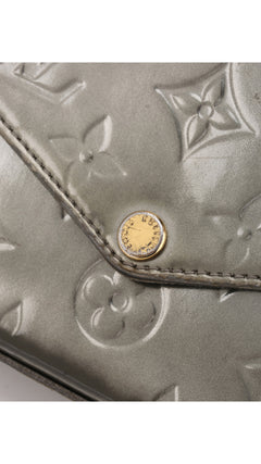 Louis Vuitton Félicie Pochette Monogram Vernis Bag - Silver
