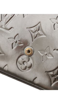 Louis Vuitton Félicie Pochette Monogram Vernis Bag - Silver