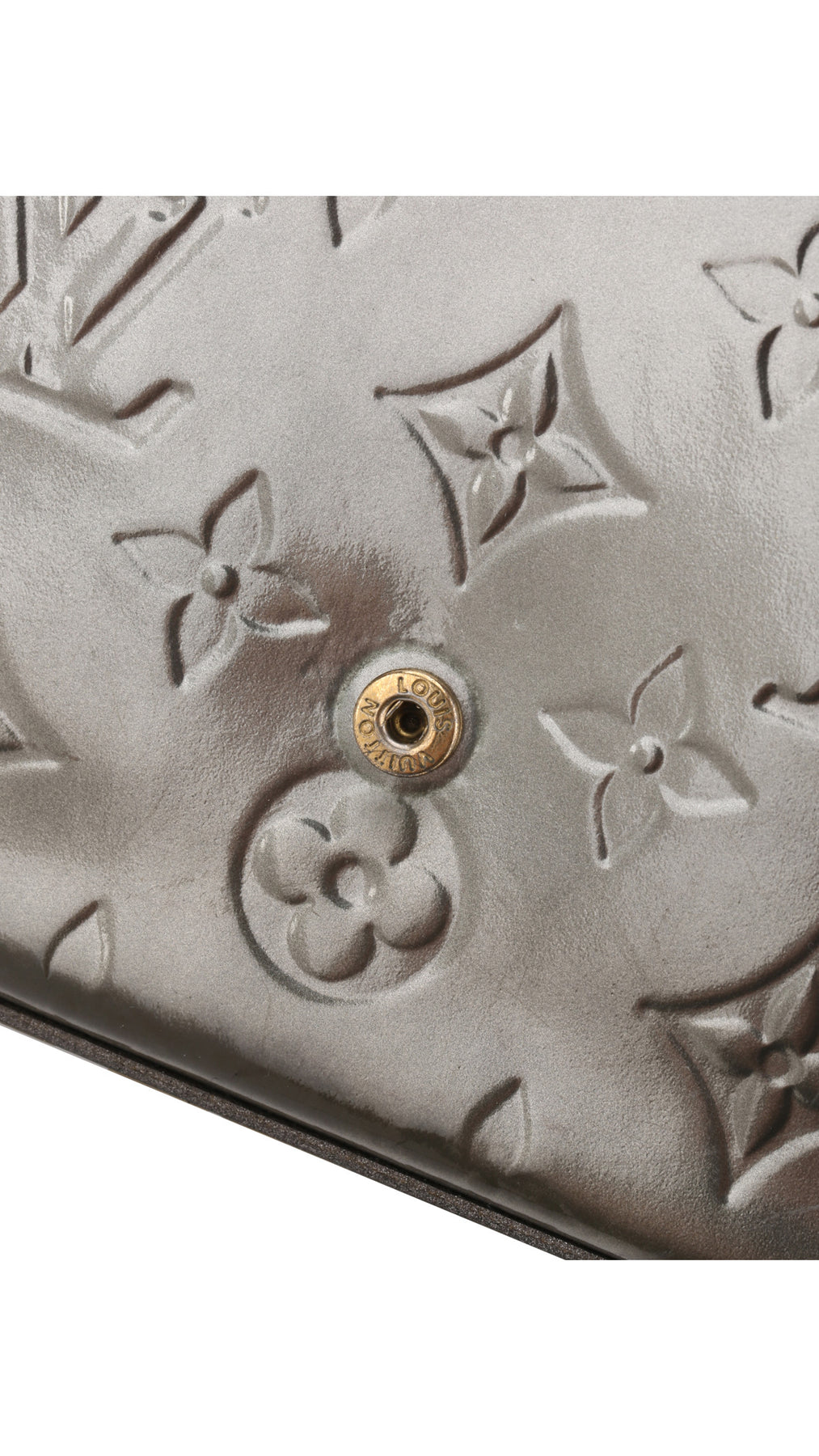 Louis Vuitton Félicie Pochette Monogram Vernis Bag - Silver