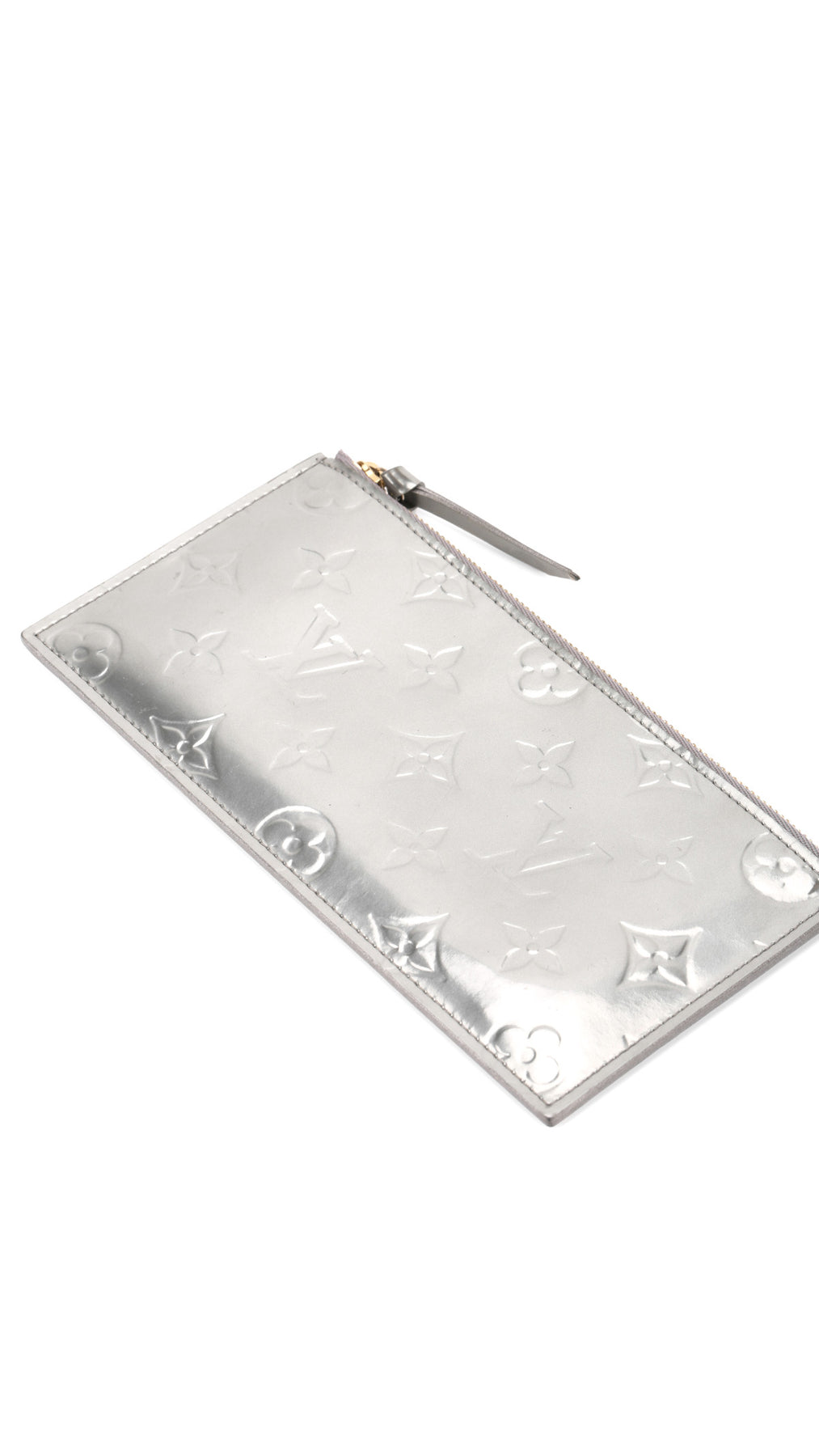 Louis Vuitton Félicie Pochette Monogram Vernis Bag - Silver