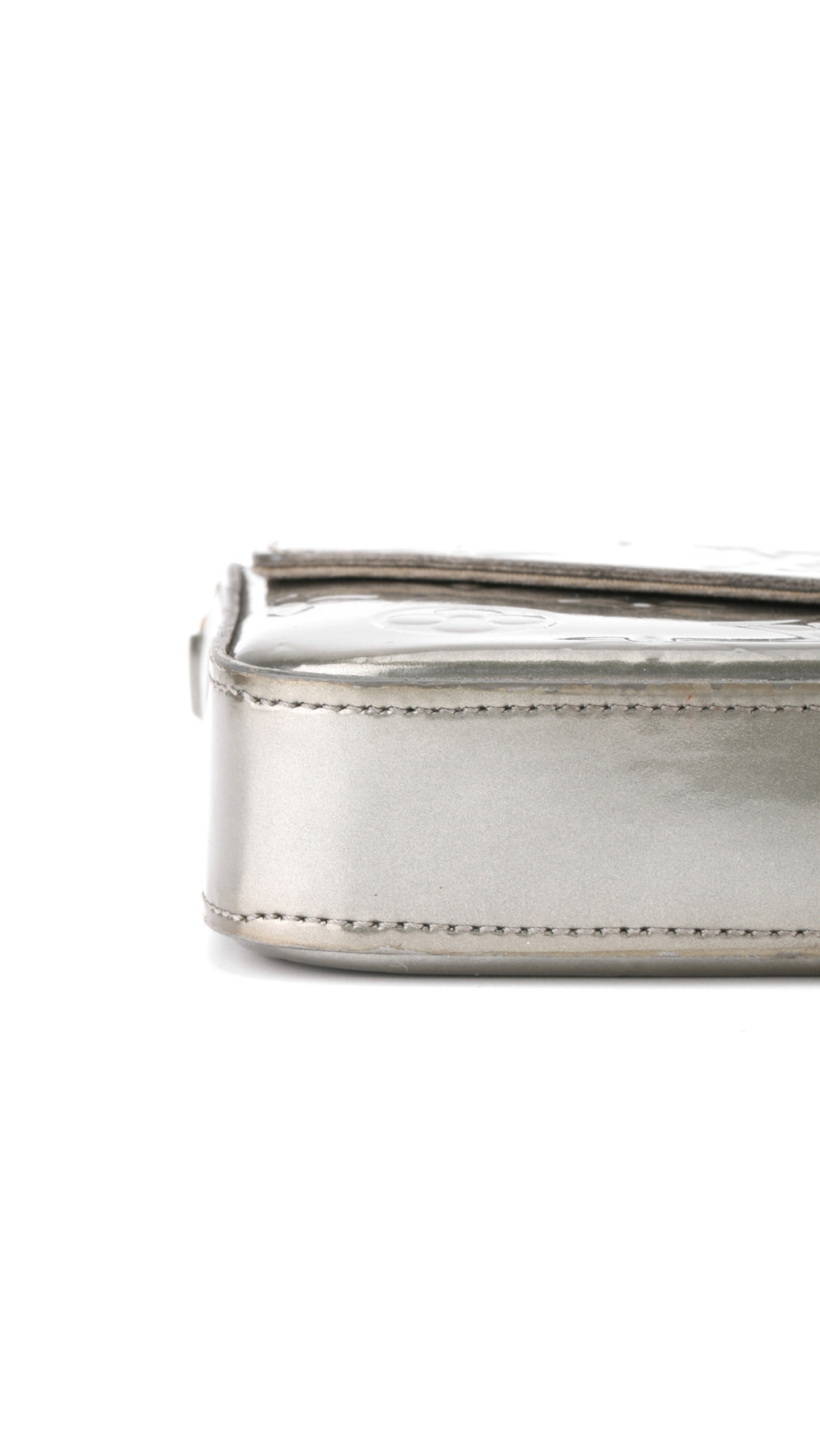 Louis Vuitton Félicie Pochette Monogram Vernis Bag - Silver
