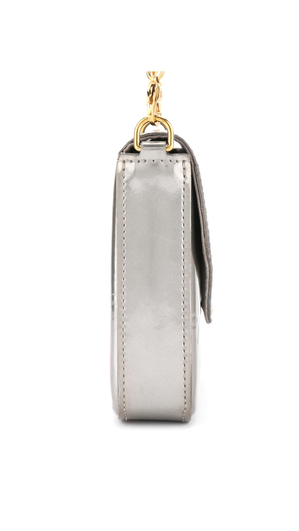 Louis Vuitton Félicie Pochette Monogram Vernis Bag - Silver