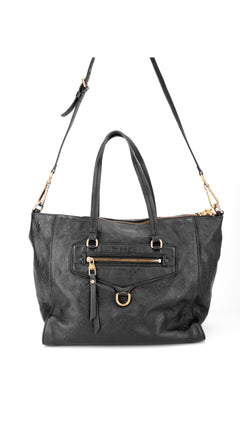 Louis Vuitton Monogram Empreinte Lumineuse Tote Bag - Black