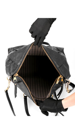 Louis Vuitton Monogram Empreinte Lumineuse Tote Bag - Black