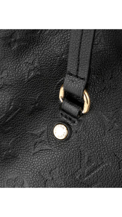 Louis Vuitton Monogram Empreinte Lumineuse Tote Bag - Black