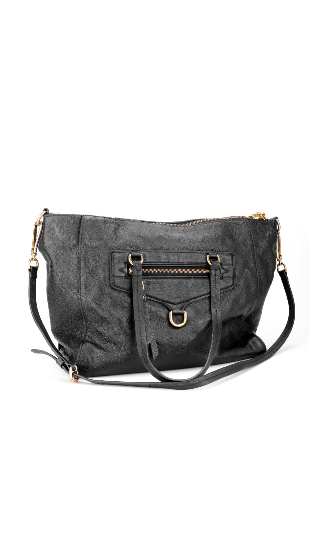 Louis Vuitton Monogram Empreinte Lumineuse Tote Bag - Black