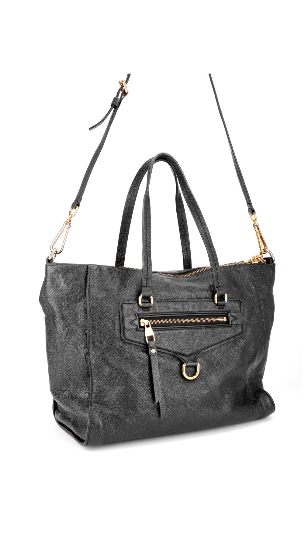Louis Vuitton Monogram Empreinte Lumineuse Tote Bag - Black