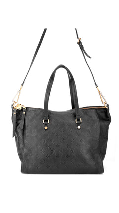 Louis Vuitton Monogram Empreinte Lumineuse Tote Bag - Black