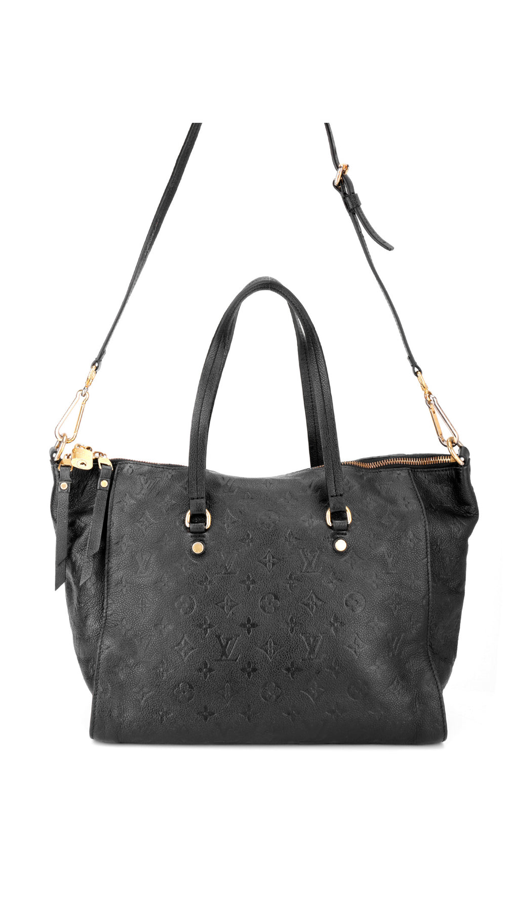 Louis Vuitton Monogram Empreinte Lumineuse Tote Bag - Black