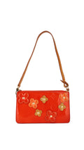 Louis Vuitton Monogram Vernis Flowers Shoulder Bag - Orange Red