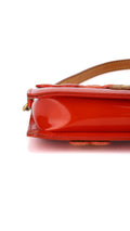 Louis Vuitton Monogram Vernis Flowers Shoulder Bag - Orange Red