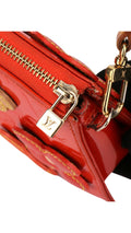 Louis Vuitton Monogram Vernis Flowers Shoulder Bag - Orange Red