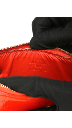 Louis Vuitton Monogram Vernis Flowers Shoulder Bag - Orange Red
