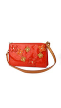 Louis Vuitton Monogram Vernis Flowers Shoulder Bag - Orange Red