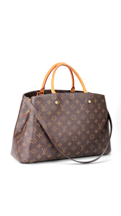 Louis Vuitton Montaigne Gm Monogram - Brown