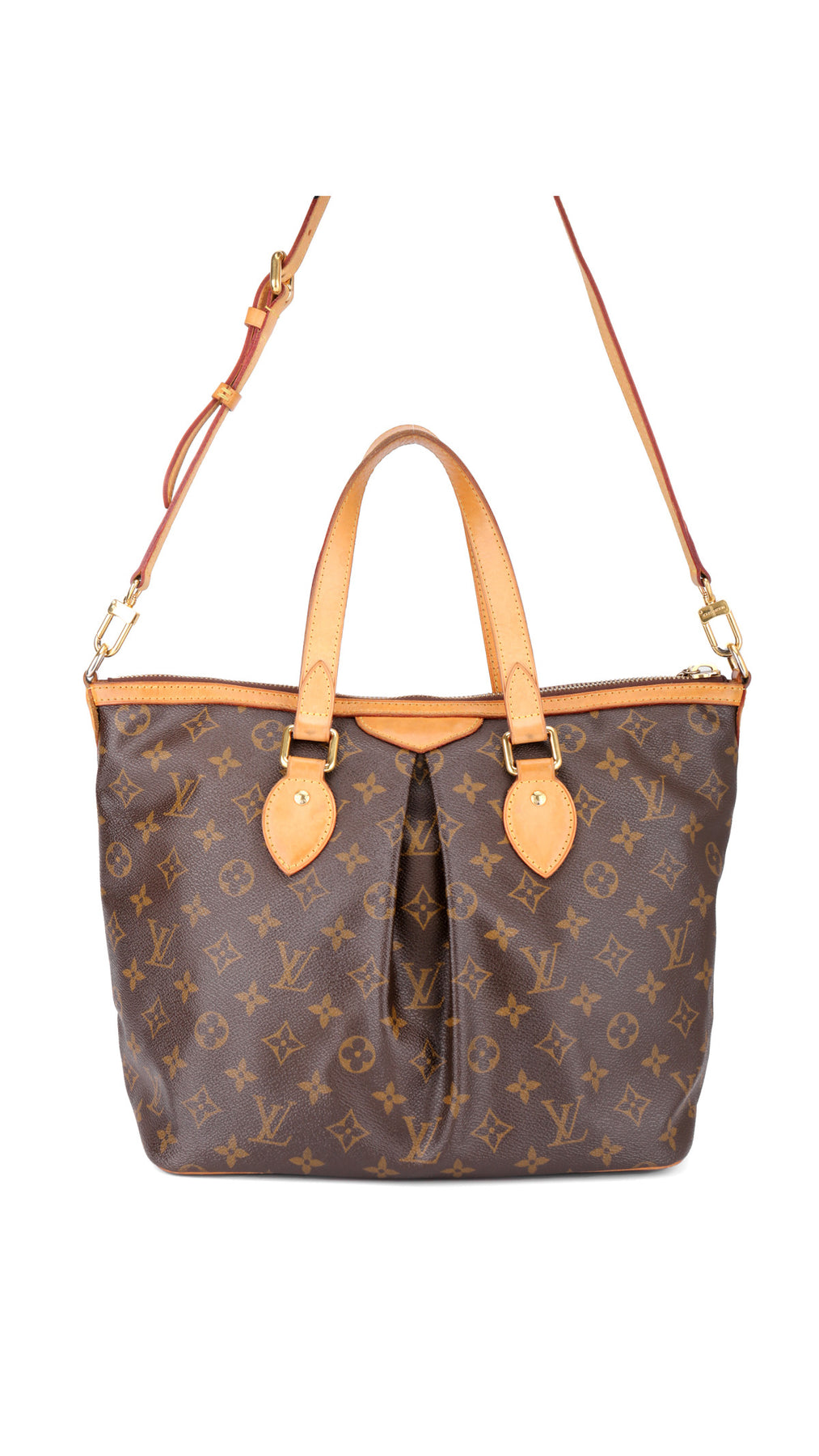 Louis Vuitton Palermo Pm Monogram Shoulder Bag - Brown