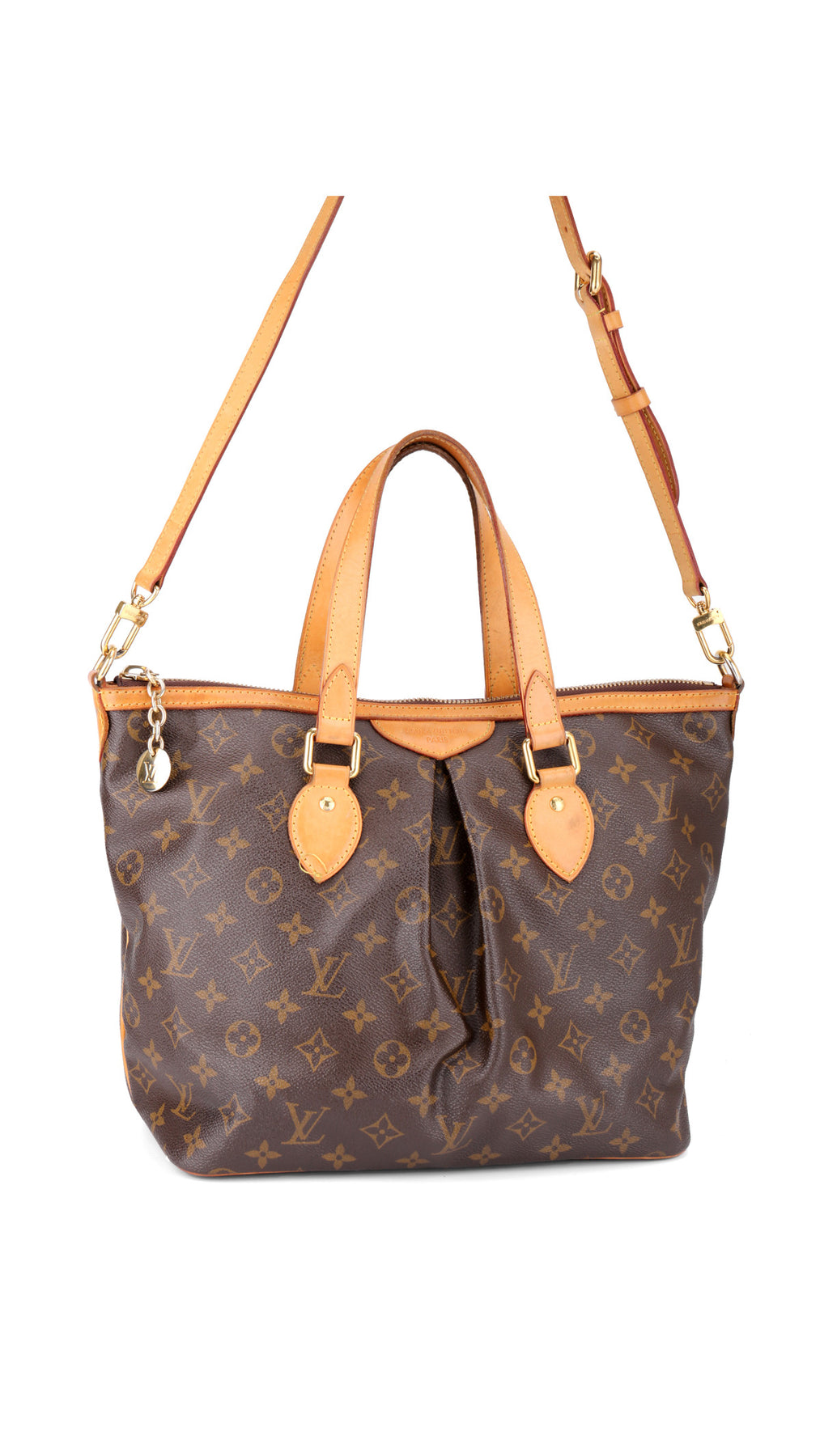 Louis Vuitton Palermo Pm Monogram Shoulder Bag - Brown