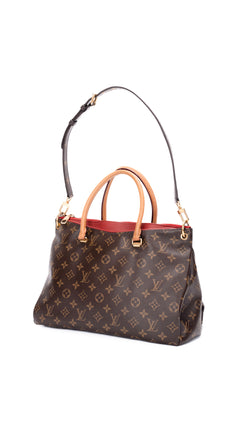 Louis Vuitton Pallas Monogram Cerise Shoulder Bag - Brown