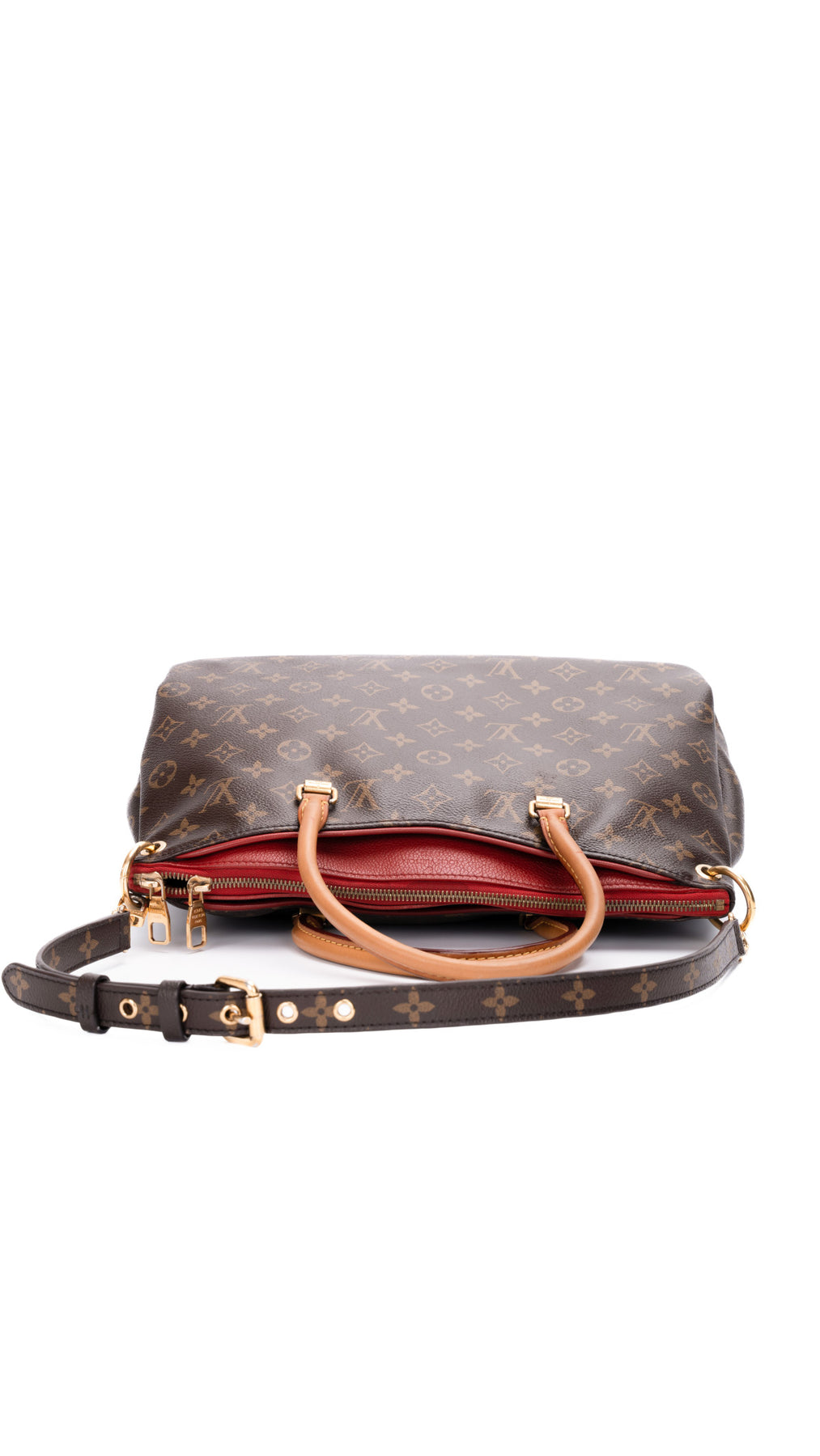 Louis Vuitton Pallas Monogram Cerise Shoulder Bag - Brown