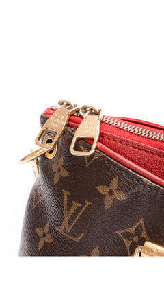 Louis Vuitton Pallas Monogram Cerise Shoulder Bag - Brown