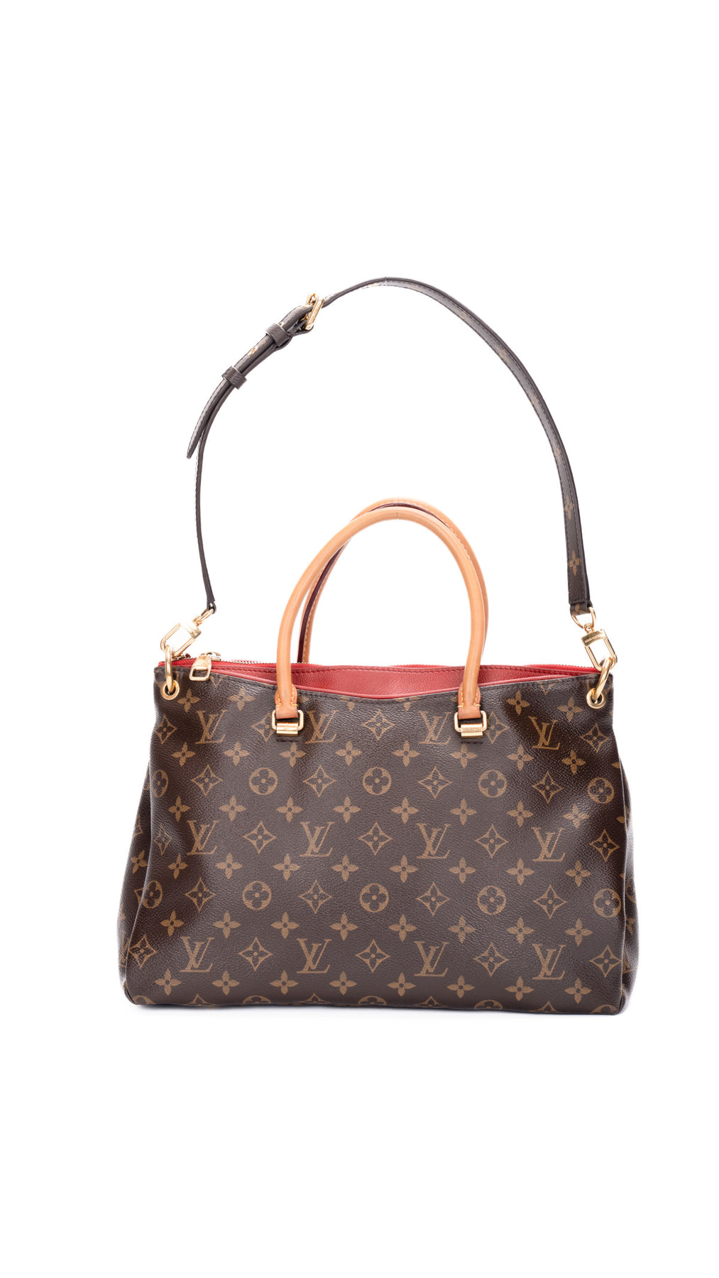 Louis Vuitton Pallas Monogram Cerise Shoulder Bag - Brown