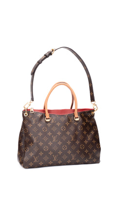 Louis Vuitton Pallas Monogram Cerise Shoulder Bag - Brown