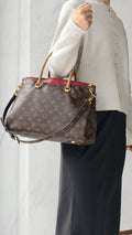 Louis Vuitton Pallas Monogram Cerise Shoulder Bag - Brown