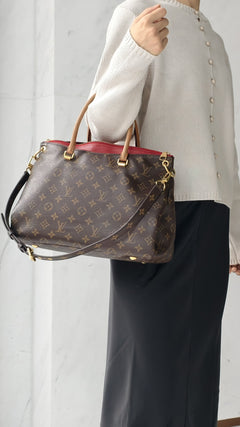Louis Vuitton Pallas Monogram Cerise Shoulder Bag - Brown