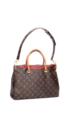 Louis Vuitton Pallas Monogram Cerise Shoulder Bag - Brown