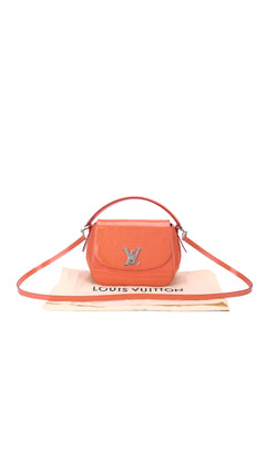 Louis Vuitton Pasadena Patent Shoulder Bag - Orange