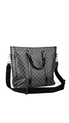 Louis Vuitton Tadao Damier Graphite Tote Bag - Black