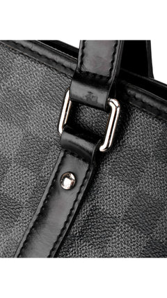 Louis Vuitton Tadao Damier Graphite Tote Bag - Black