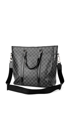Louis Vuitton Tadao Damier Graphite Tote Bag - Black