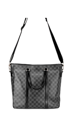 Louis Vuitton Tadao Damier Graphite Tote Bag - Black